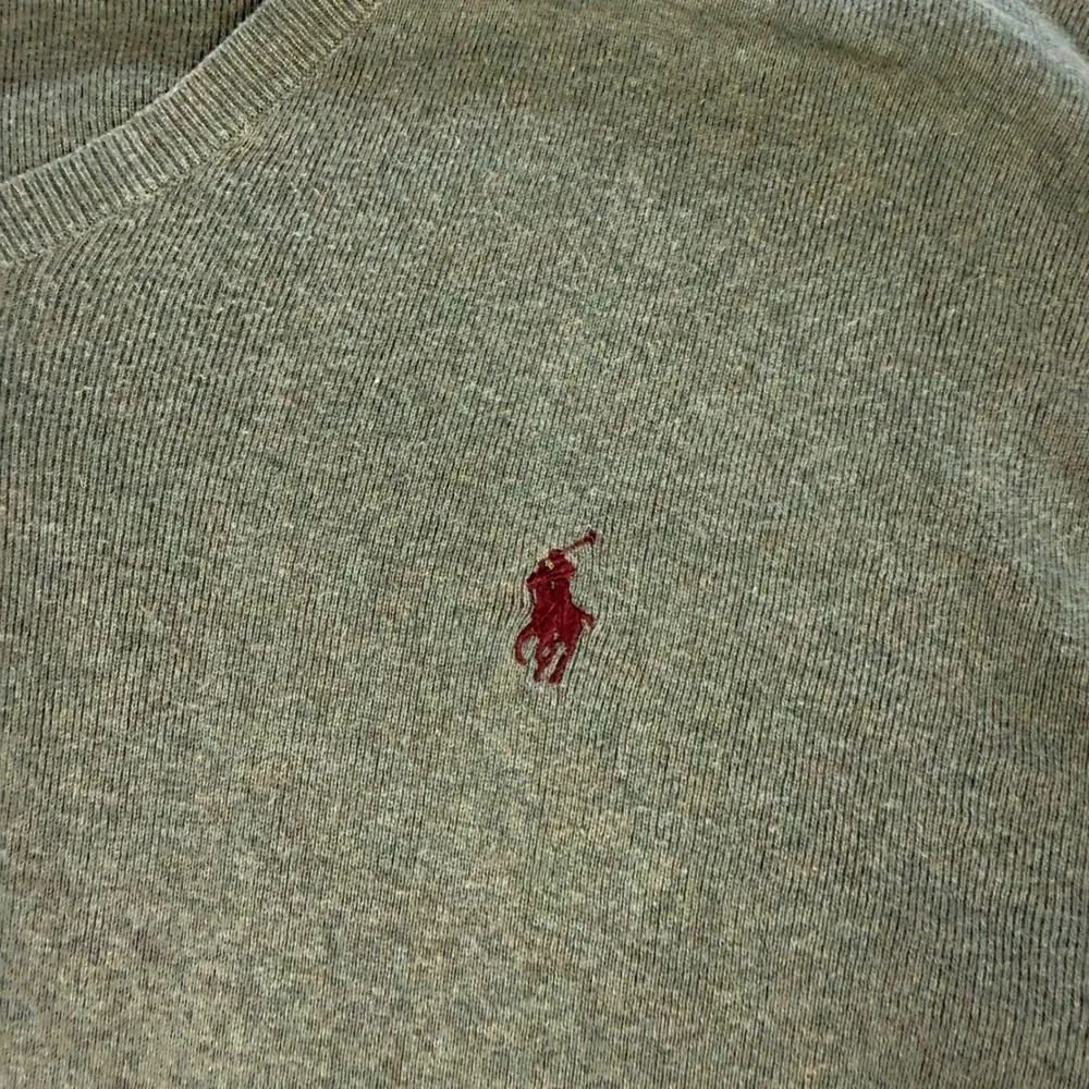 Polo Ralph Lauren V-Neck Sweater Mens XXL Olive Green Pima Cotton Pony Logo